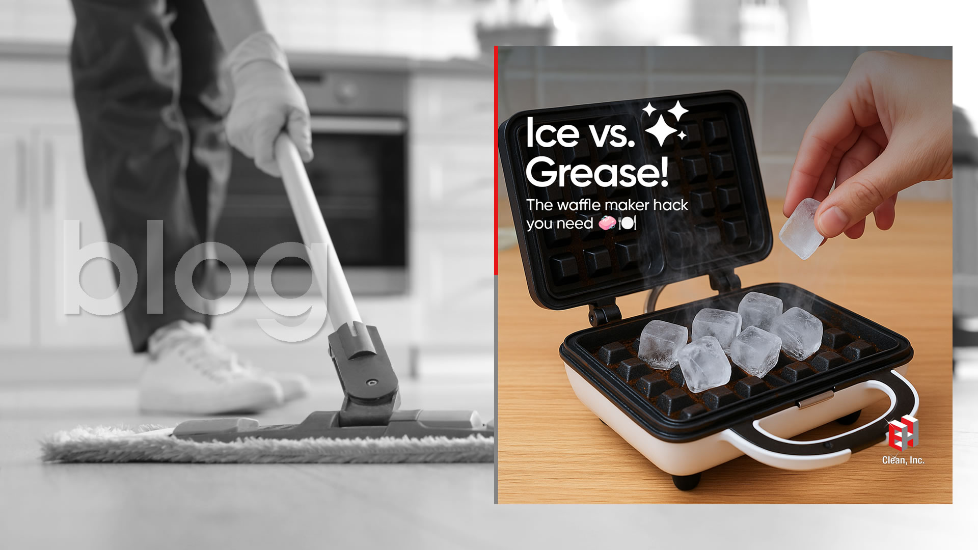 Cleaning Grease Off a Waffle Maker with Ice | EH Clean, Inc.